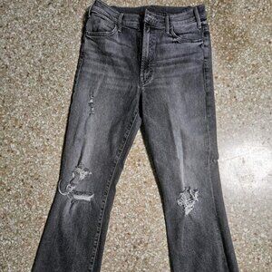 Mother denim gray cropped size 30